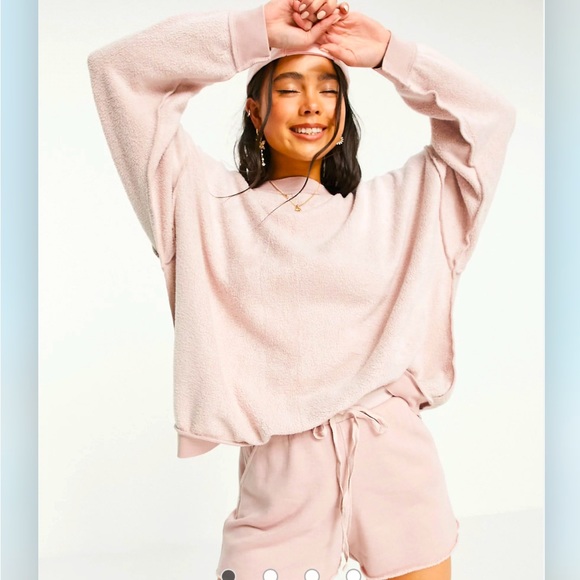 NWT Free People FP Movement Kelly Two Piece Matching Set in Color Rose - Picture 2 of 6